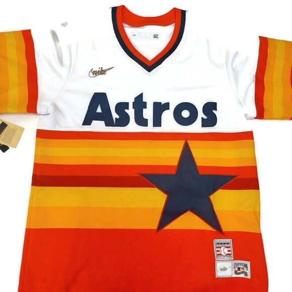 Nike Nolan Ryan Houston Astros Jersey Mens M Hall of Fame Cooperstown Collection - Picture 3 of 12
